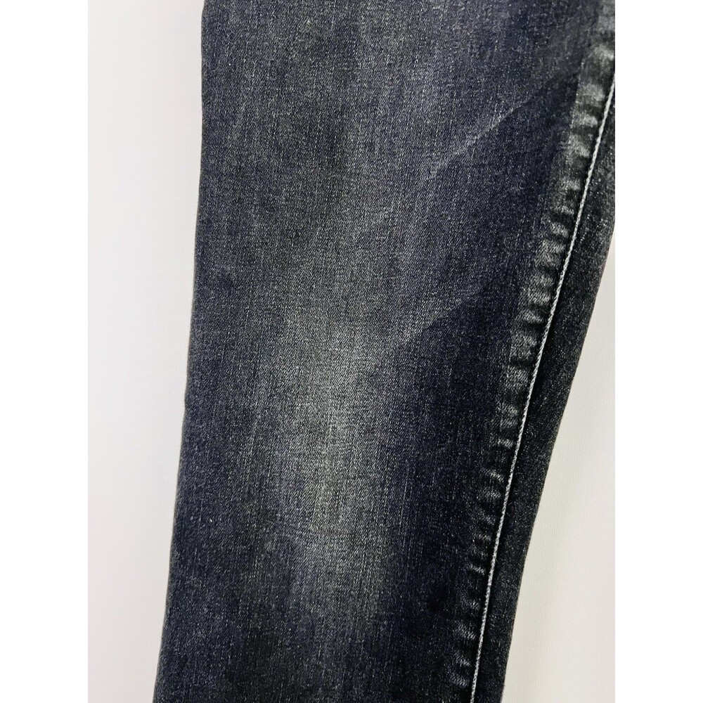 Cabi Black Dark Wash Denim Button Fly Straight Leg Jeans Size 4 Womens - Picture 3 of 6